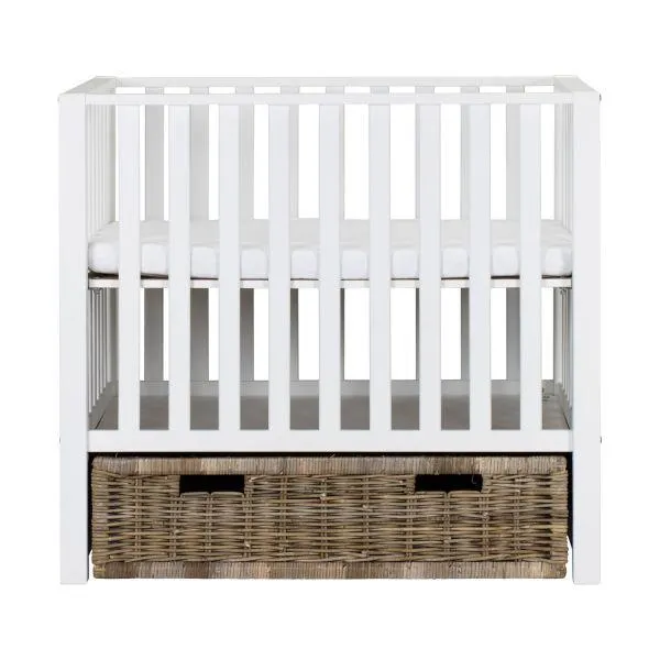 Europe Baby Mees Box Met Rieten Lade Mat Zwart