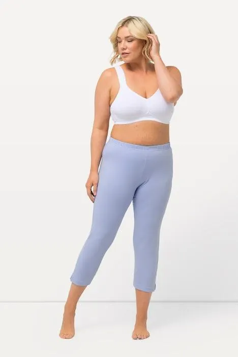 Capribroek, 7/8-lengte, elastische tailleband, tot maat 66/68