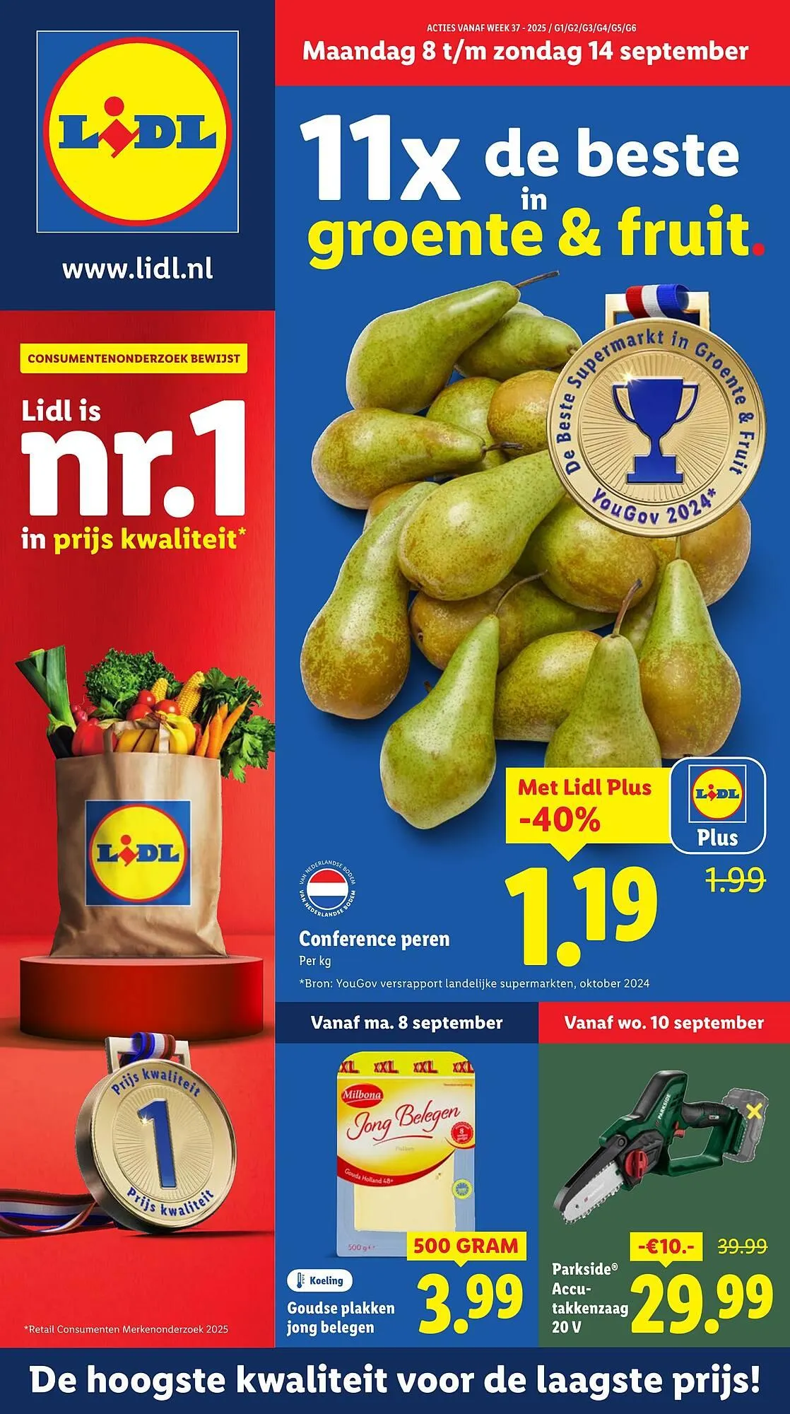 Lidl folder van 8 september tot 14 september 2025 - Folder pagina 1