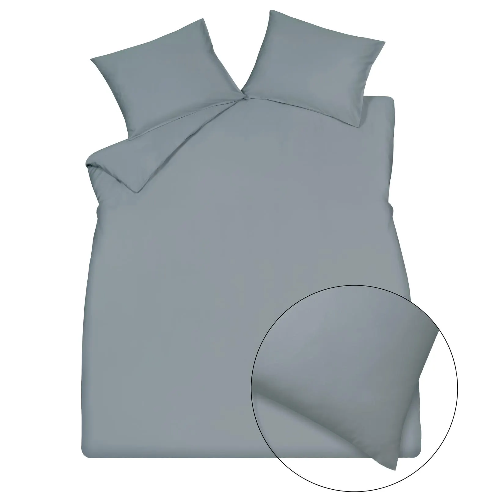 SATIN LUXE XL dekbedovertrekset | light blue