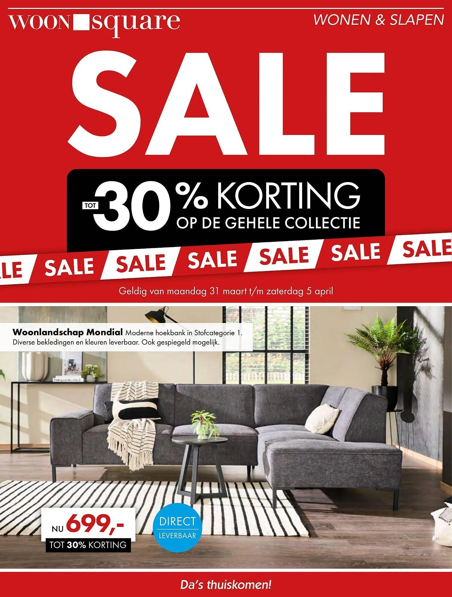 Woonsquare folder van 31 maart tot 5 april 2025 - Folder pagina 1