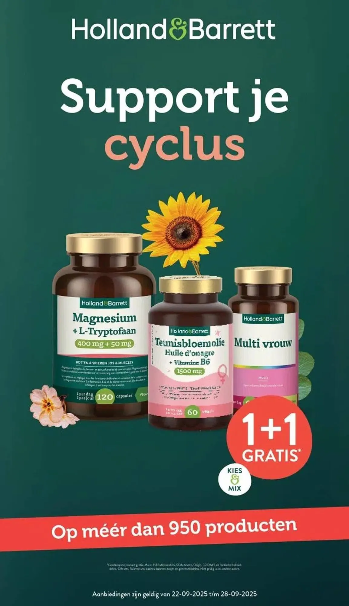 Holland & Barrett folder van 22 september tot 28 september 2025 - Folder pagina 1