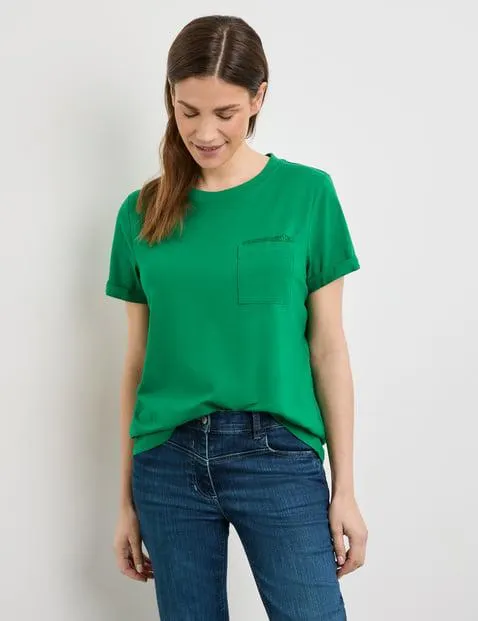 T-shirt met siersteentjes