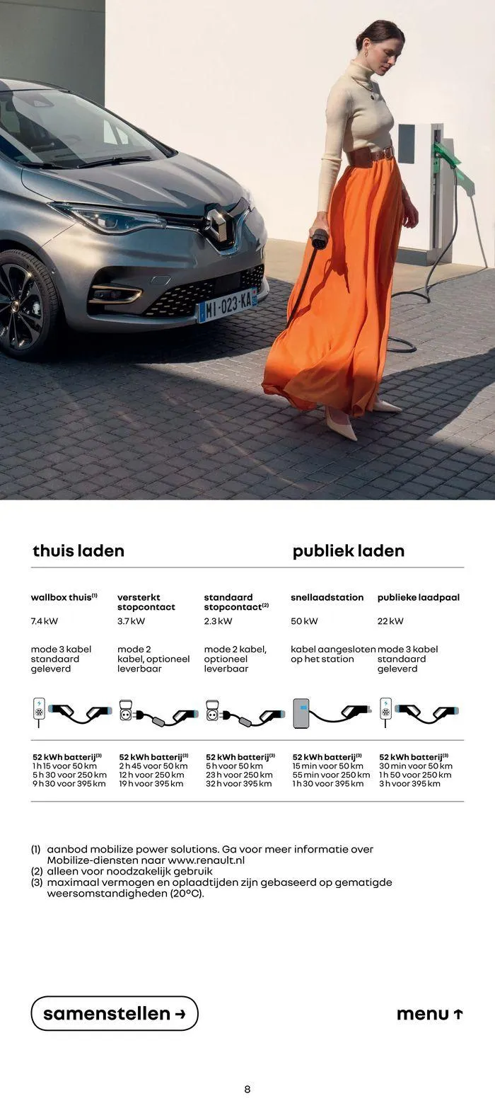 Renault Zoe E-Tech 100% Electric van 17 november tot 17 november 2024 - Folder pagina 8