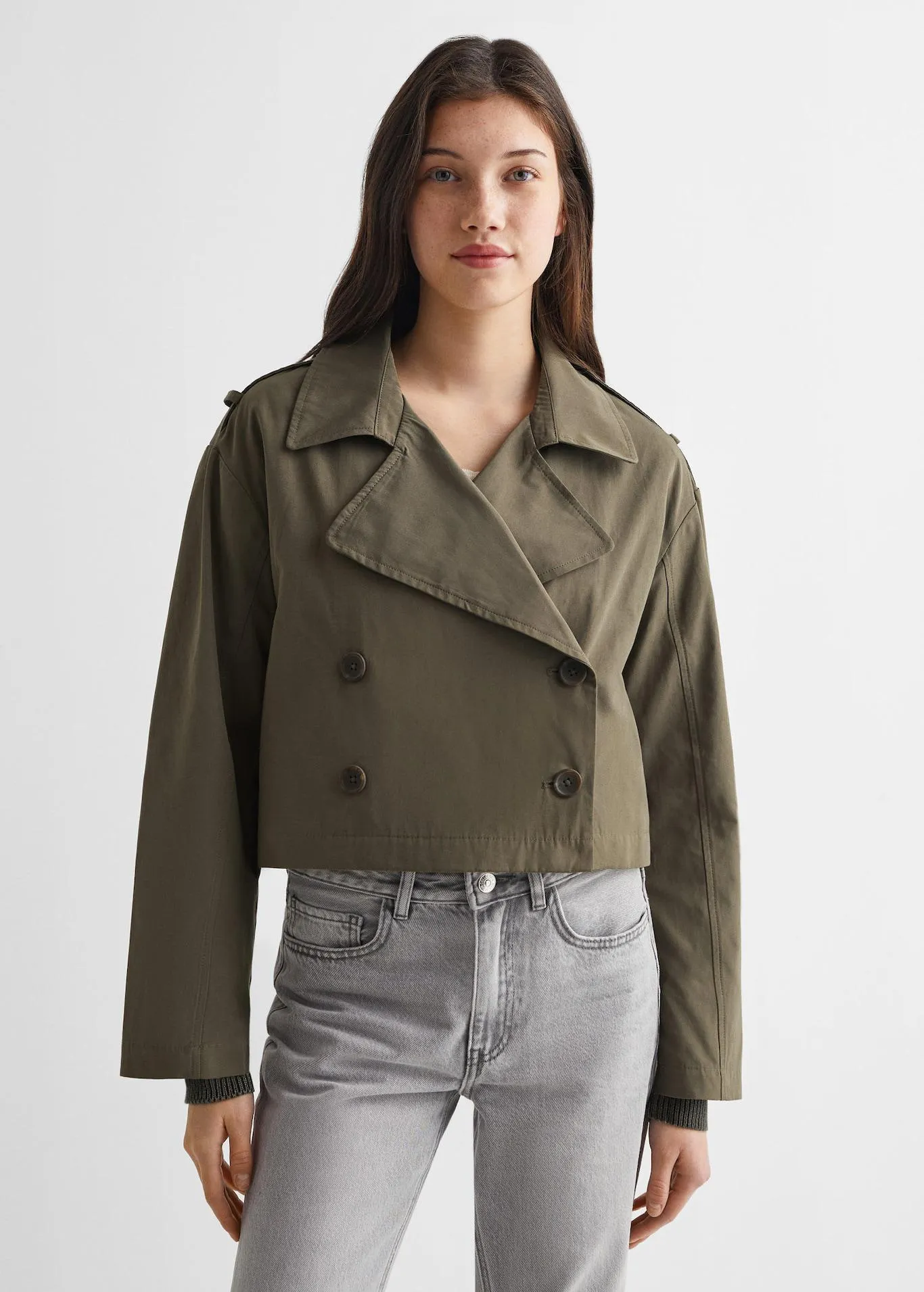 Korte trenchcoat