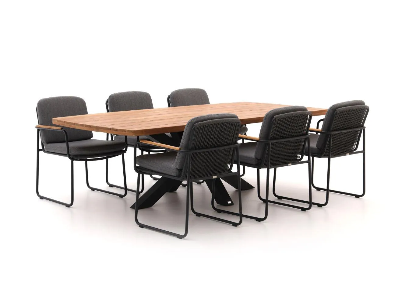 Bellagio Arsa/Induno Deens Ovaal 240cm dining tuinset 7-delig