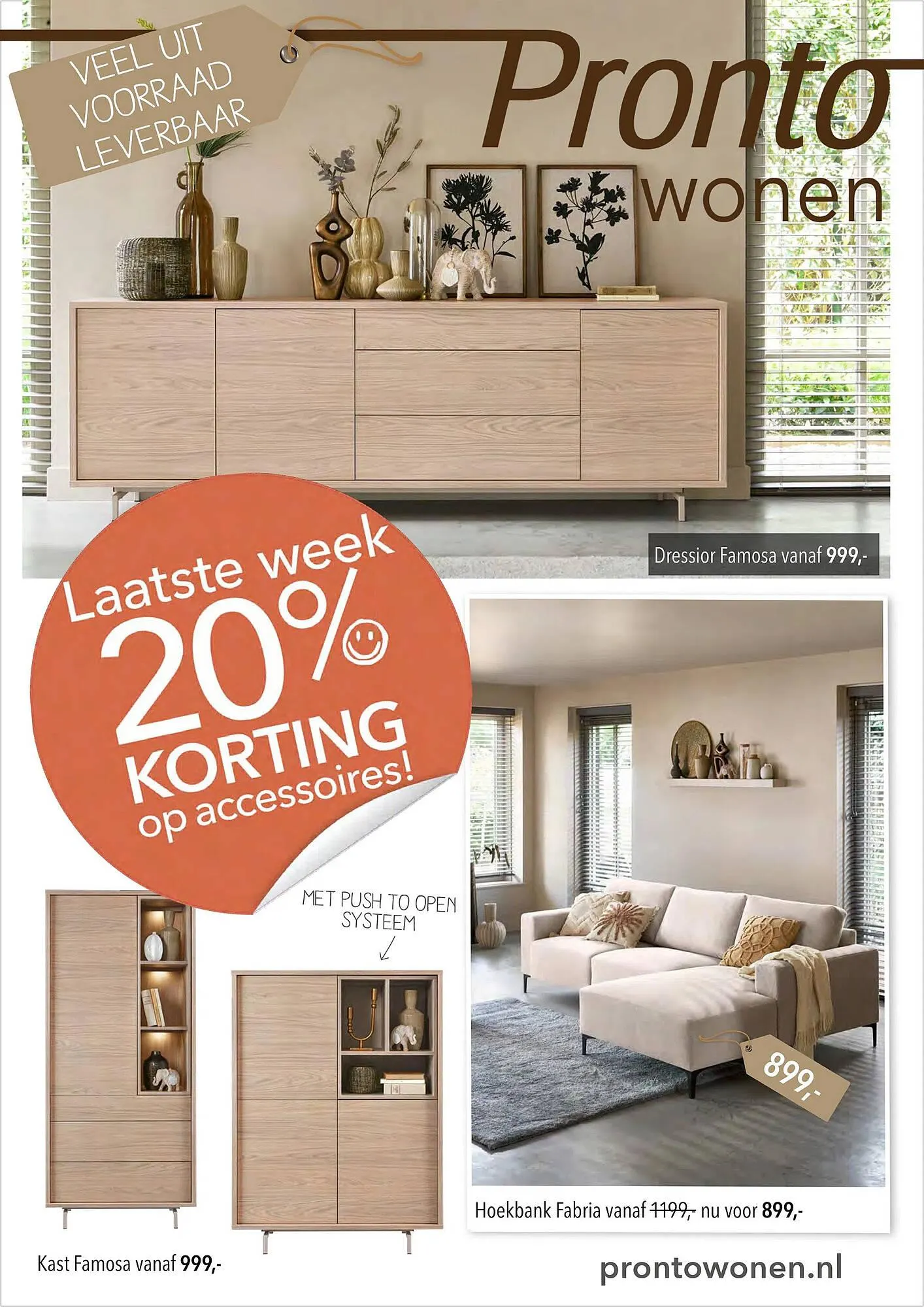 Pronto wonen folder van 22 juni tot 29 juni 2025 - Folder pagina 1
