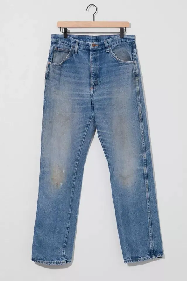Vintage 1990s Distressed Denim Work Jeans