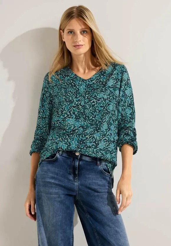 Blouse met onopvallende print