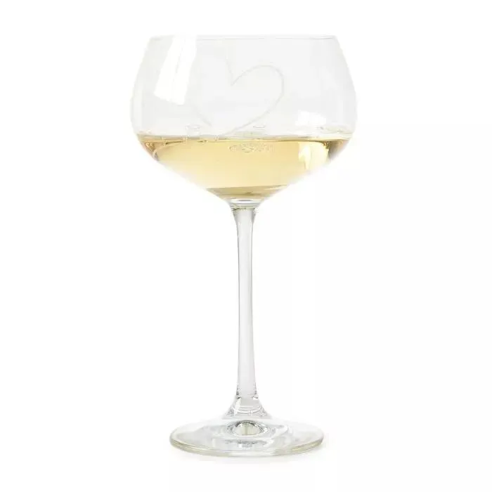 Wijnglas With Love White