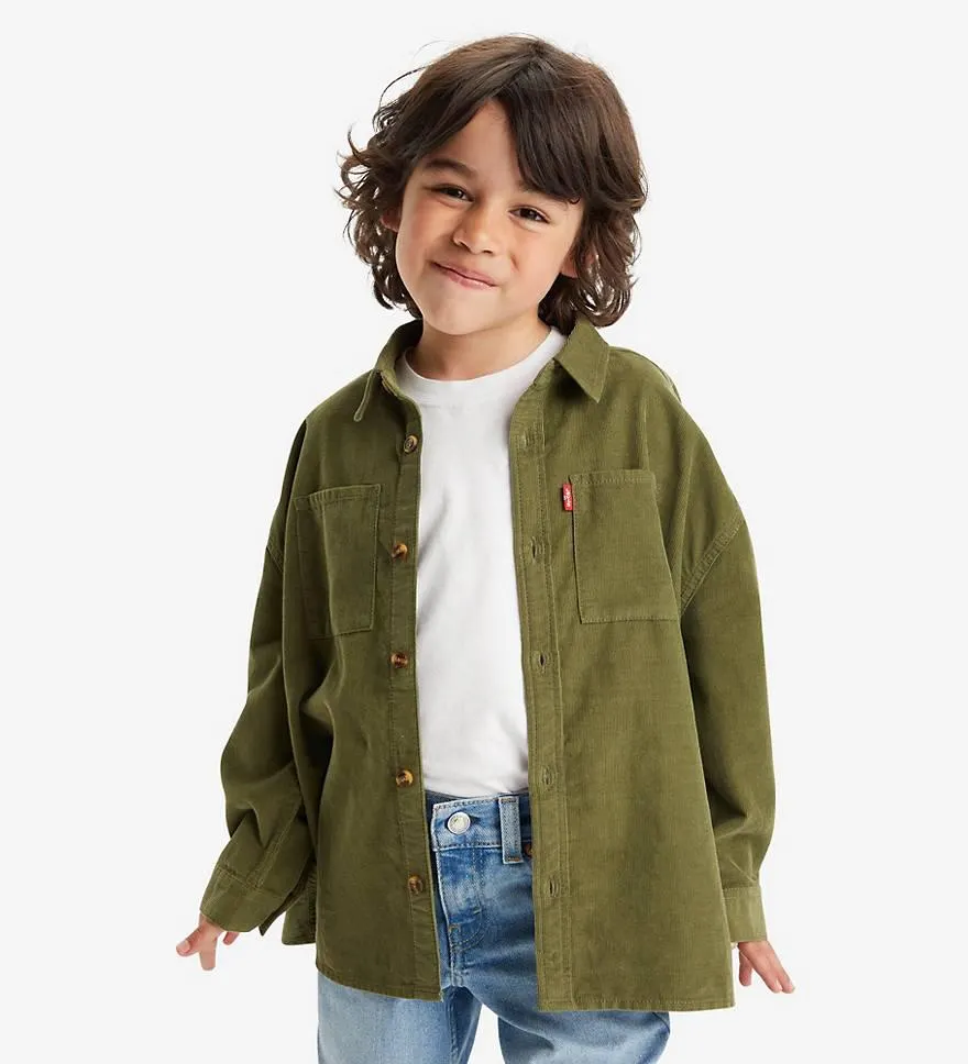 Kids Corduroy Button Up Shirt