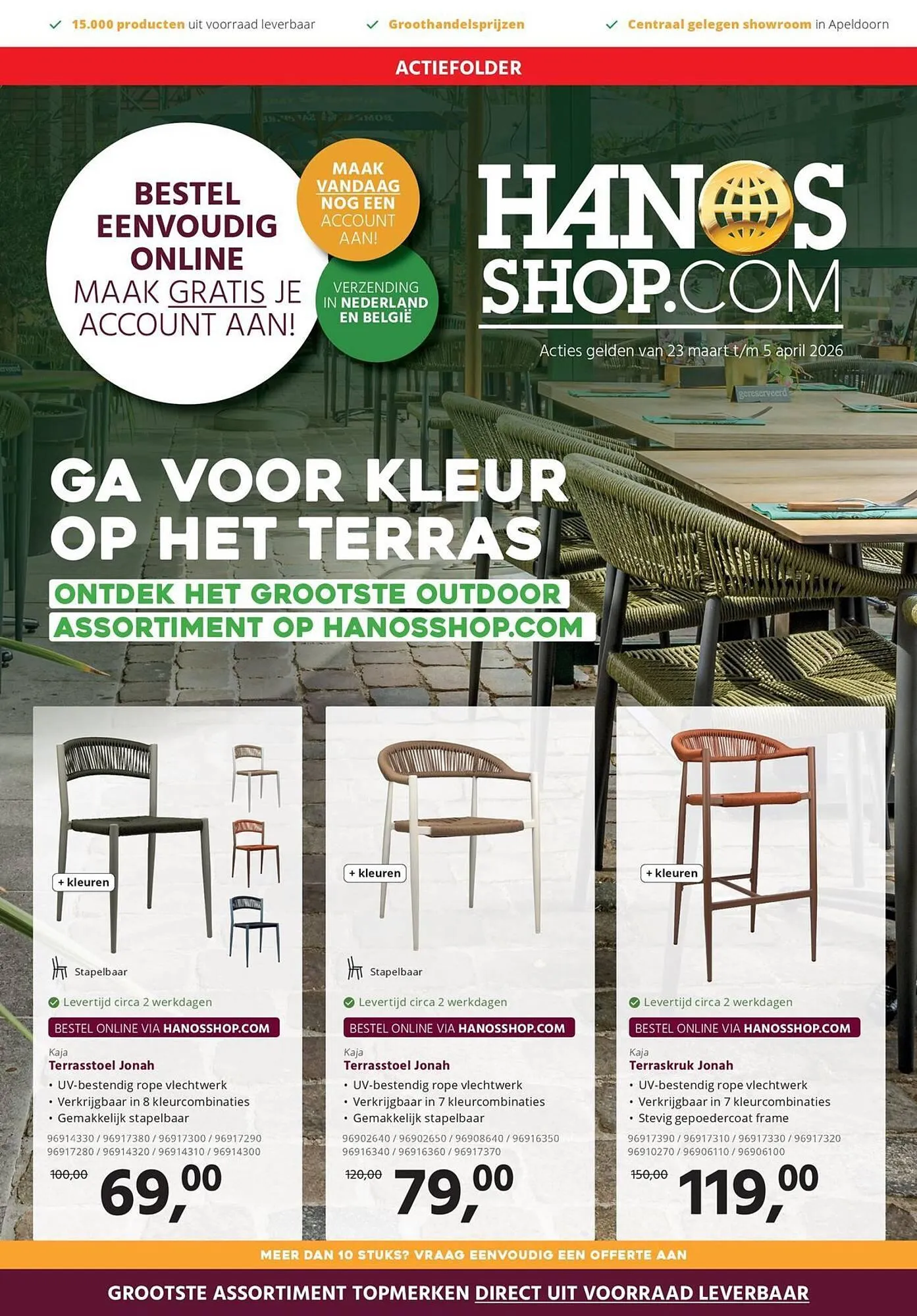 HANOS folder van 23 maart tot 5 april 2026 - Folder pagina 1