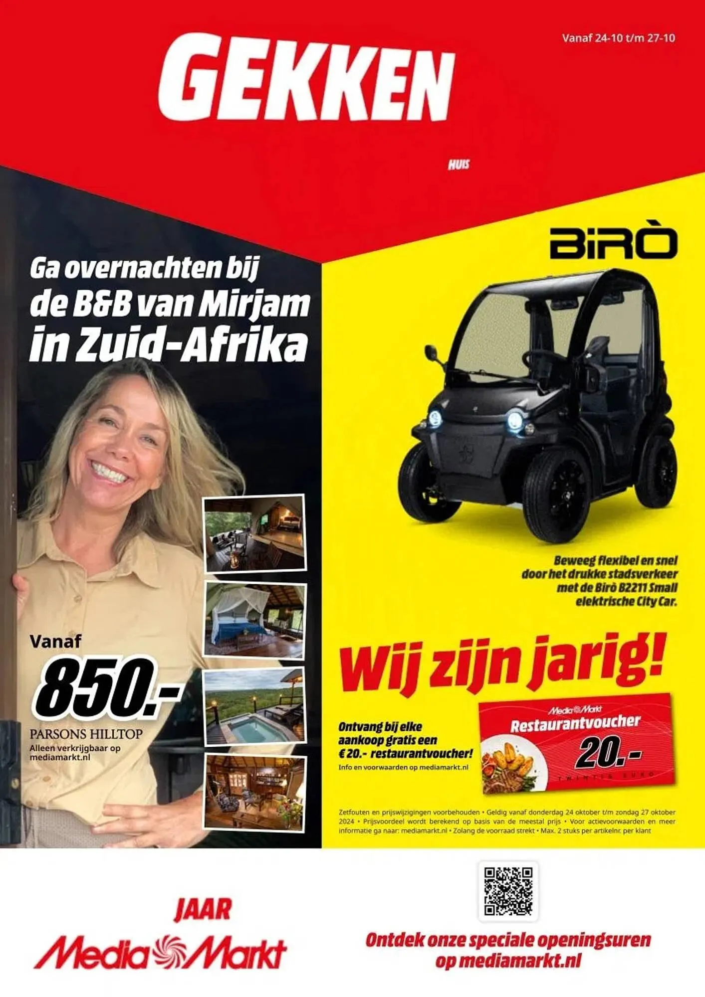 MediaMarkt folder van 24 oktober tot 27 oktober 2024 - Folder pagina 1