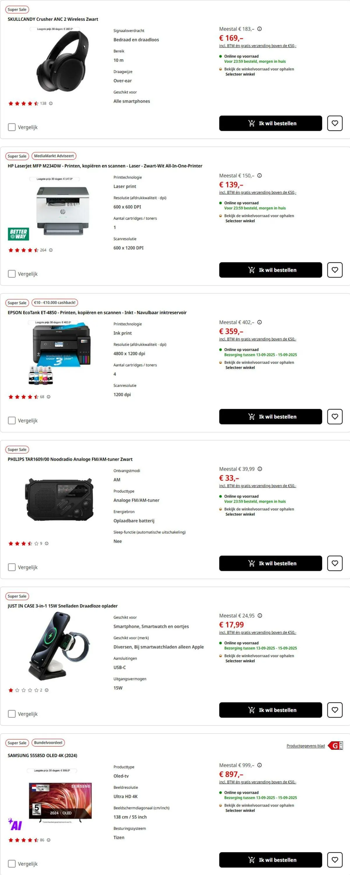 Media Markt Actuele folder van 11 september tot 11 oktober 2025 - Folder pagina 4