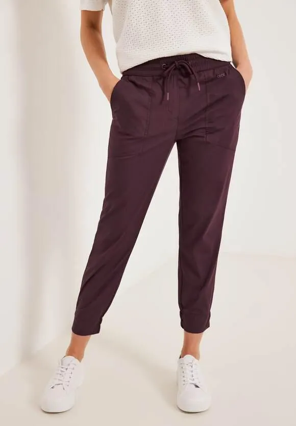 Casual fit broek met stretch