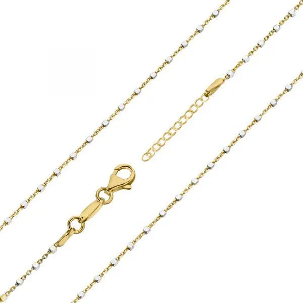 MY iMenso "cubetto" necklace (925/gold-plated E-coat) two tone 42cm