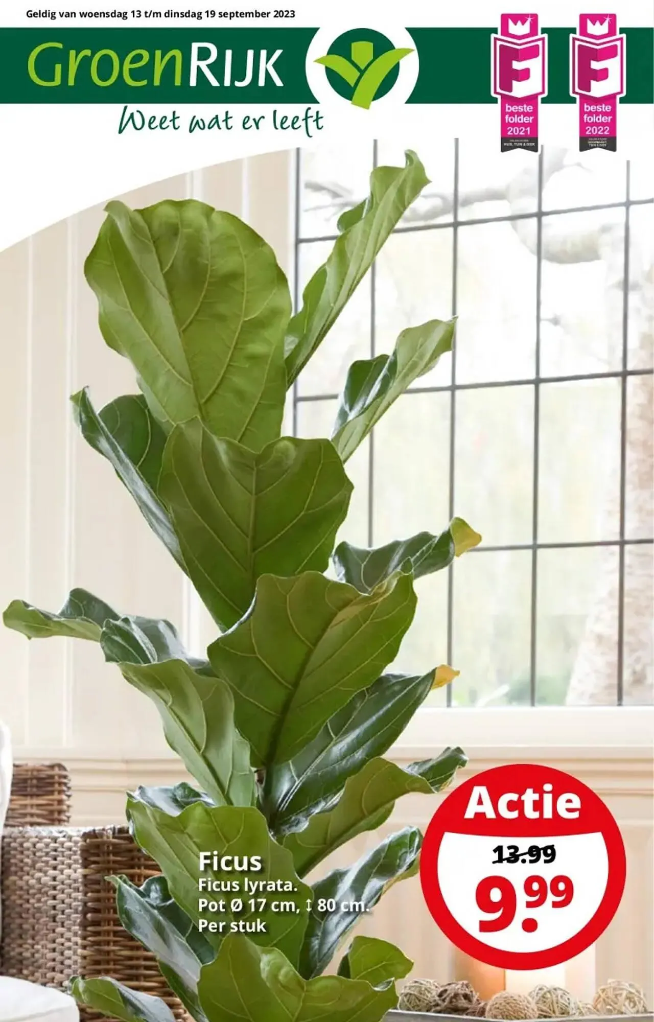 GroenRijk folder van 13 september tot 19 september 2023 - Folder pagina 1