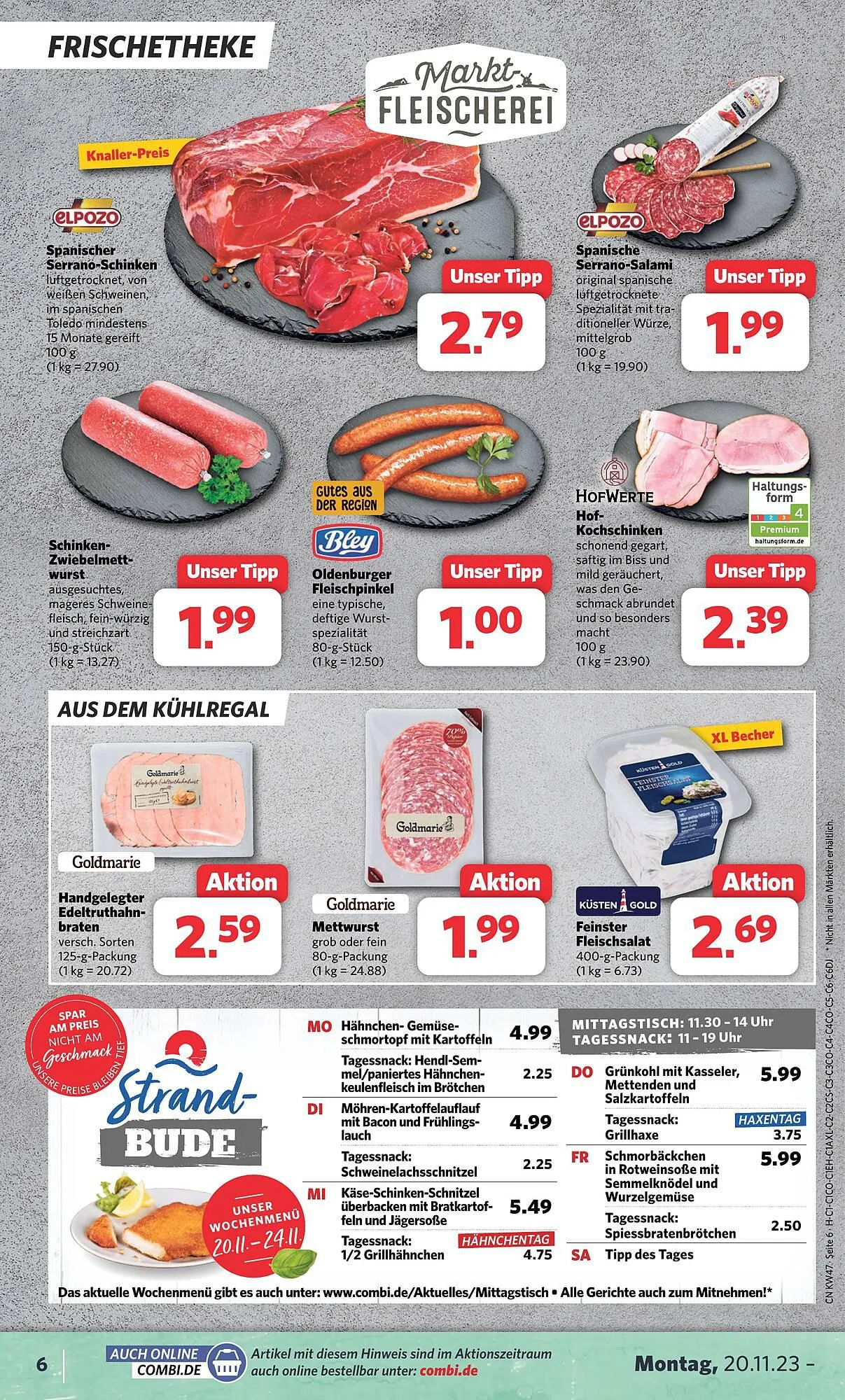 Combi Markt DE folder van 20 november tot 25 november 2023 - Folder pagina 6