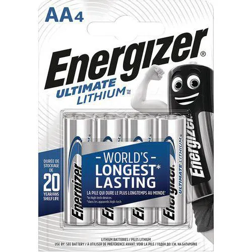 Lithiumbatterij Ultimate - AA/LR6 - 1,5 V - Set van 4 - Energizer
