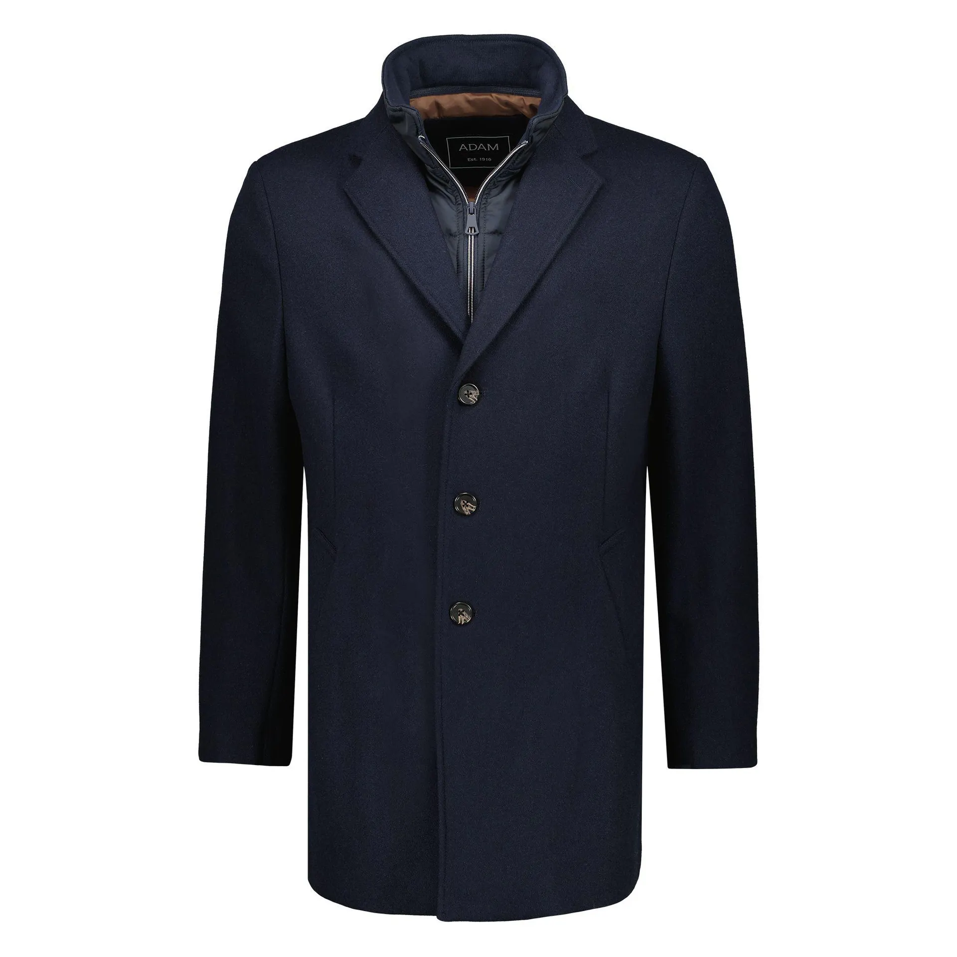 Uitritsbare Inlay Overjas Donkerblauw