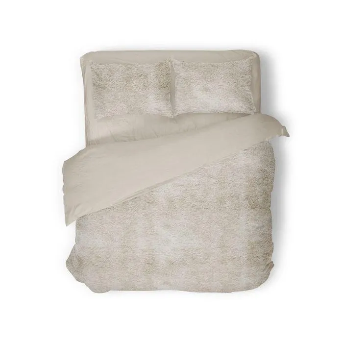 Eleganzzz Dekbedovertrek Flanel Fleece - beige