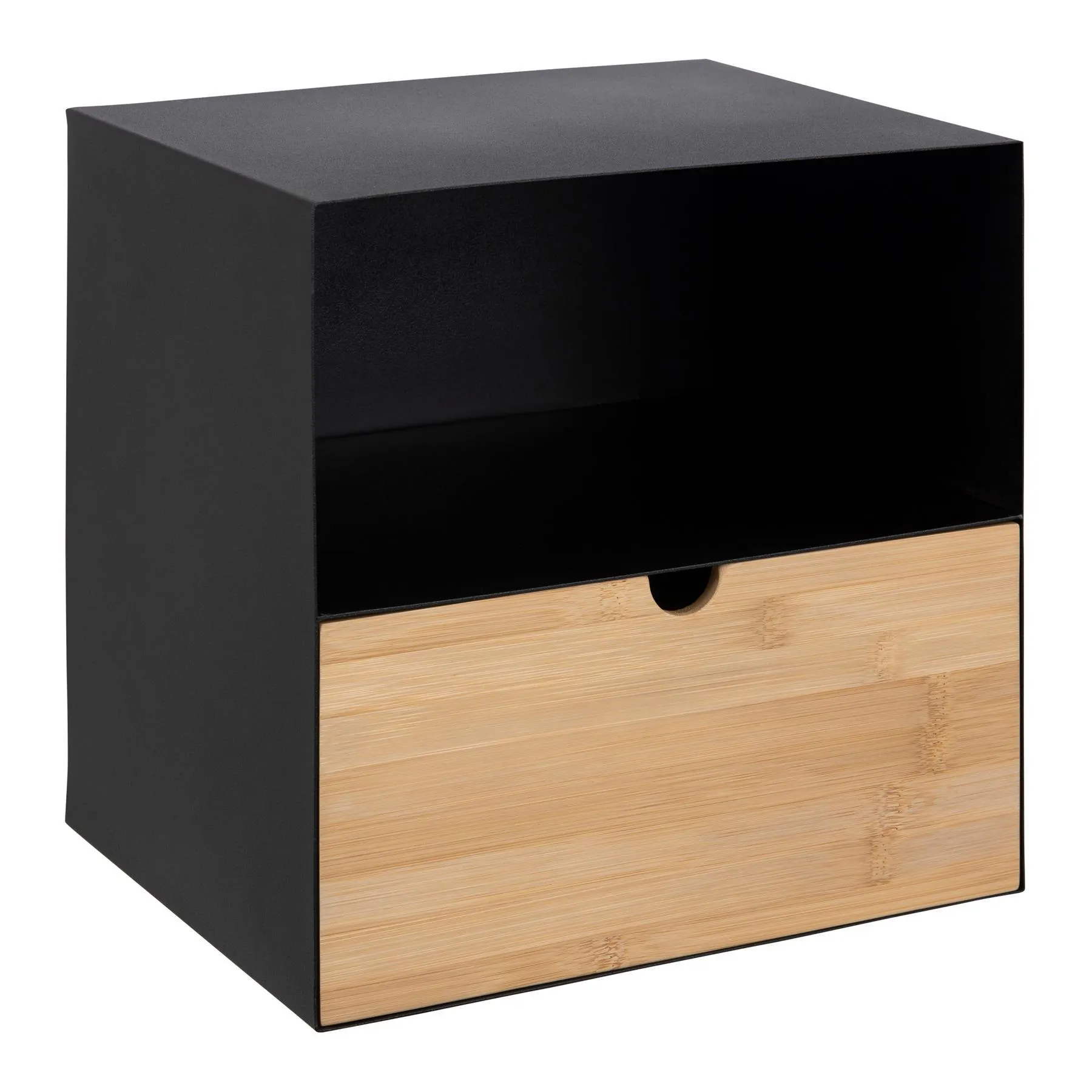 by fonQ basic Box Nachtkastje - Zwart/Bruin