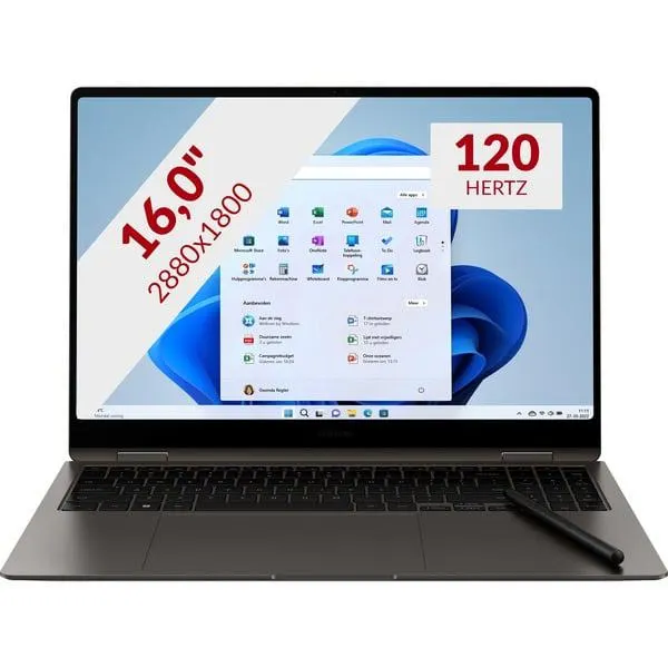 Galaxy Book3 Pro 360 (NP960QFG-KA1NL) 16" 2-in-1 laptop