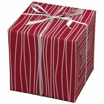 Cadeaupapier - 10 meter - rood/bolletjes