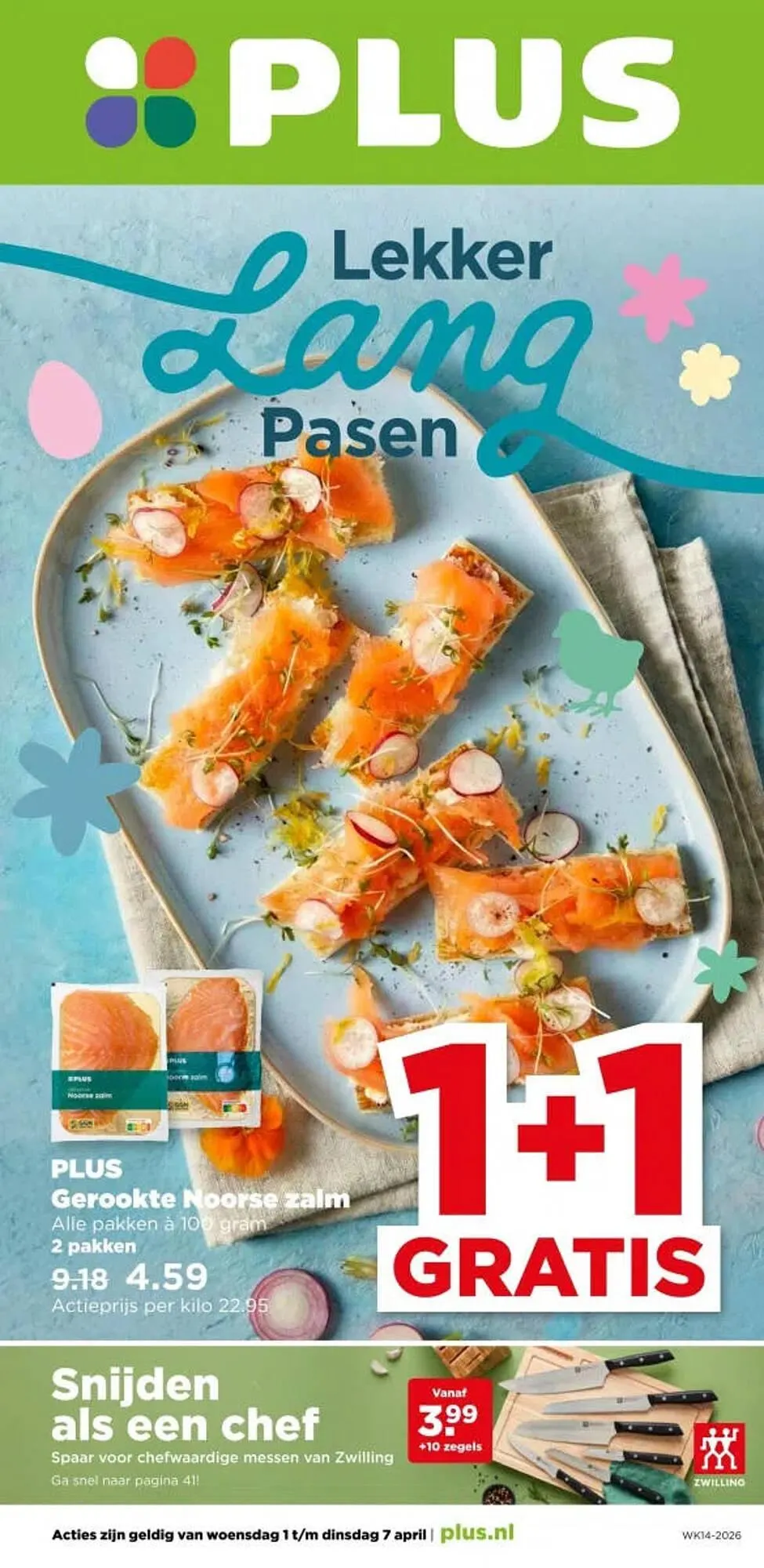 PLUS folder van 1 april tot 7 april 2026 - Folder pagina 1