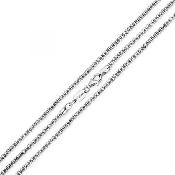 "diabomba" necklace (925/rhod-plated) 42cm