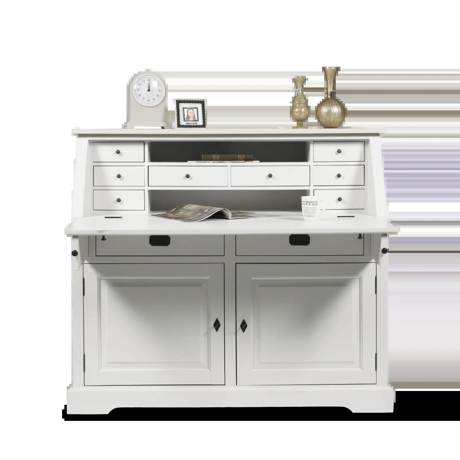 Secretaire Lakewood - Clear/Mindi Donkerbruin