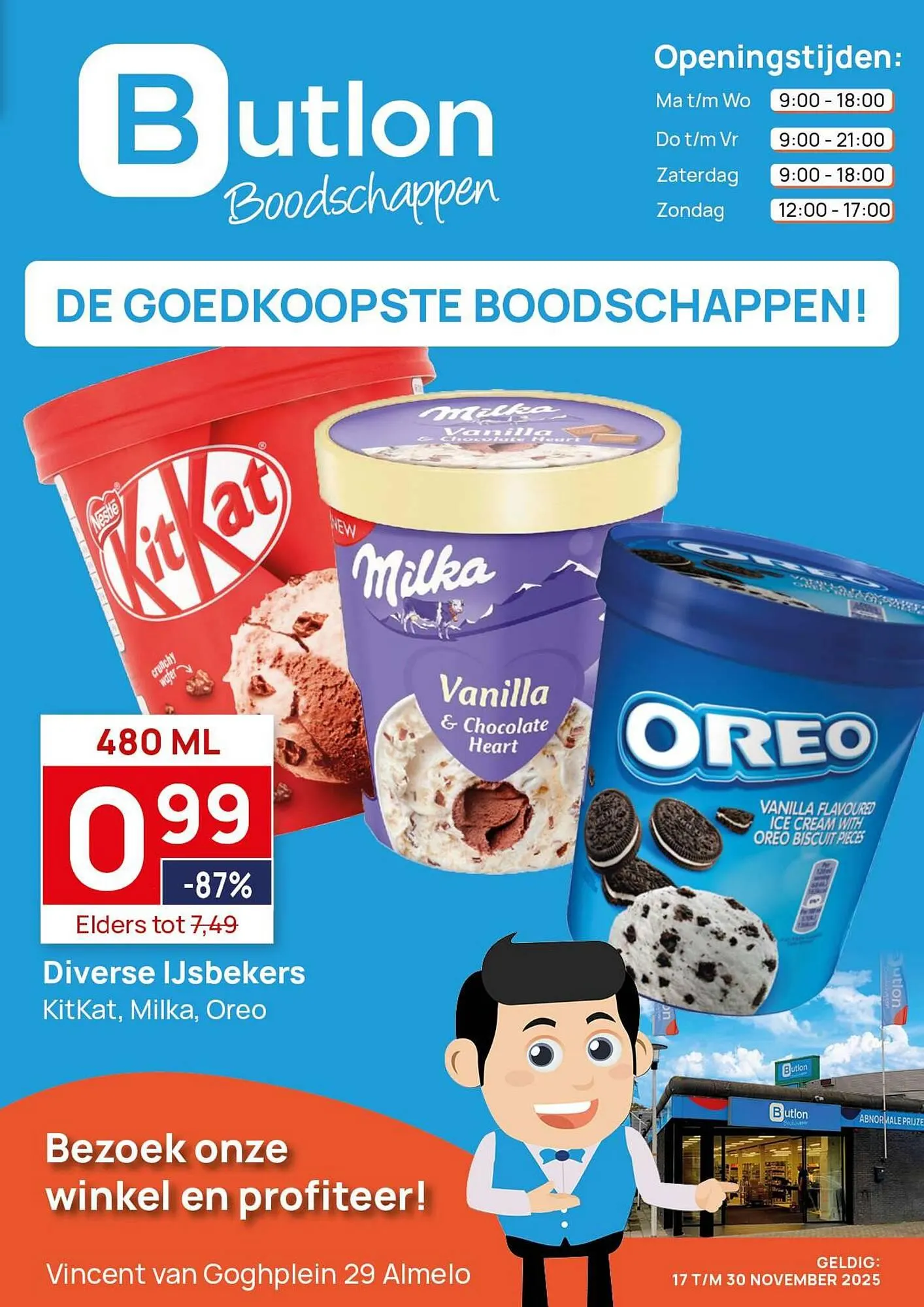 Butlon folder van 17 november tot 30 november 2025 - Folder pagina 1