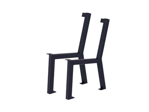 MaximaVida set industriële bankpoten New York zwart gecoat - inclusief grondverankering