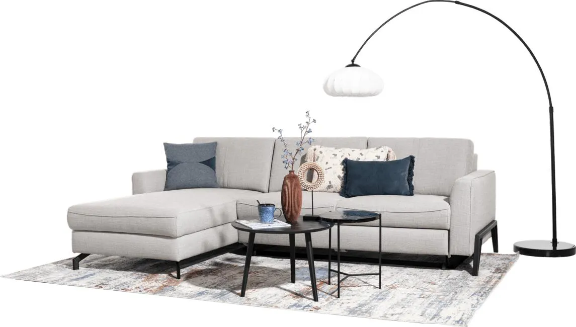 longchair links - 2,5 zits arm rechts