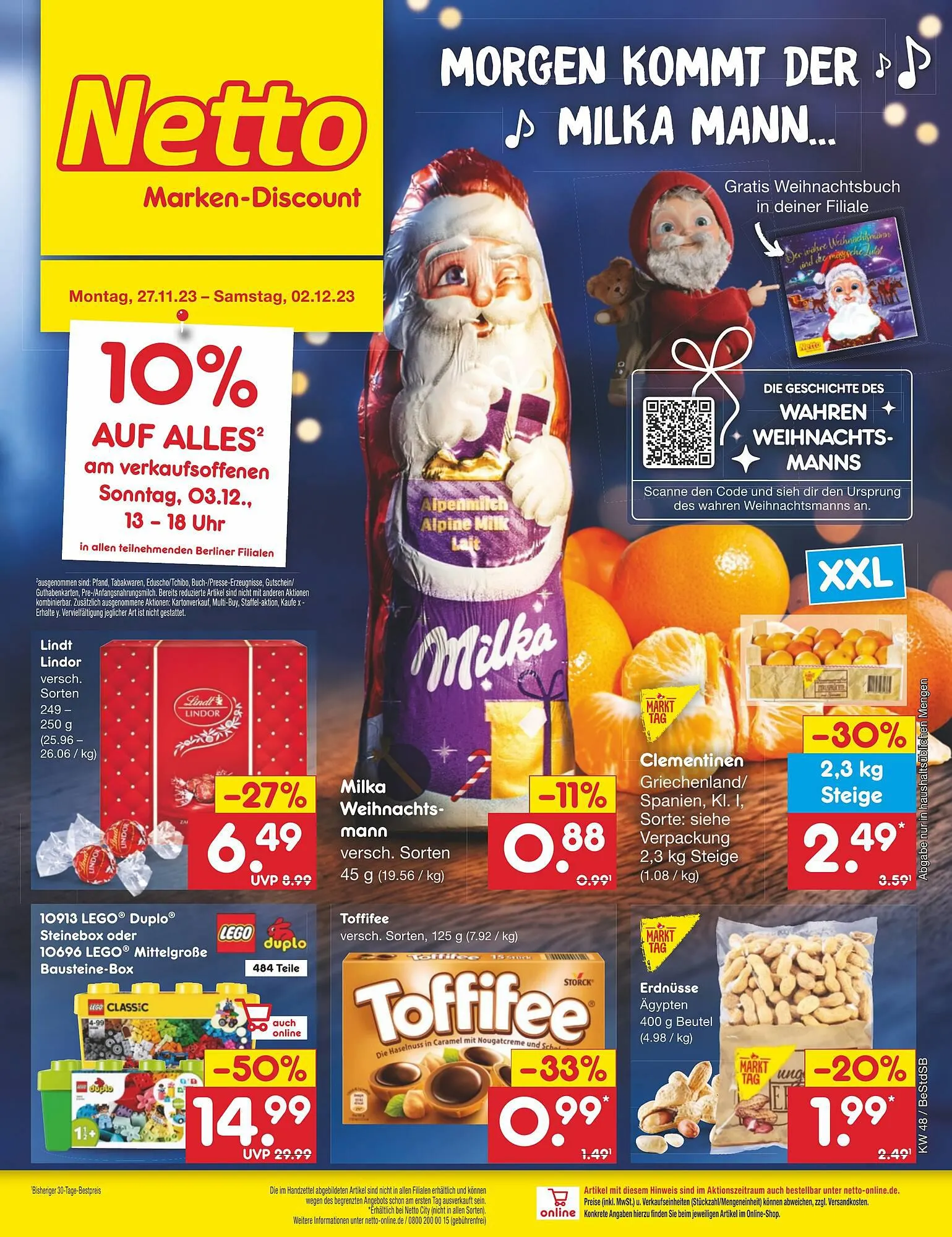 Netto Marken-Discount Duitsland Folder van 27 november tot 2 december 2023 - Folder pagina 1