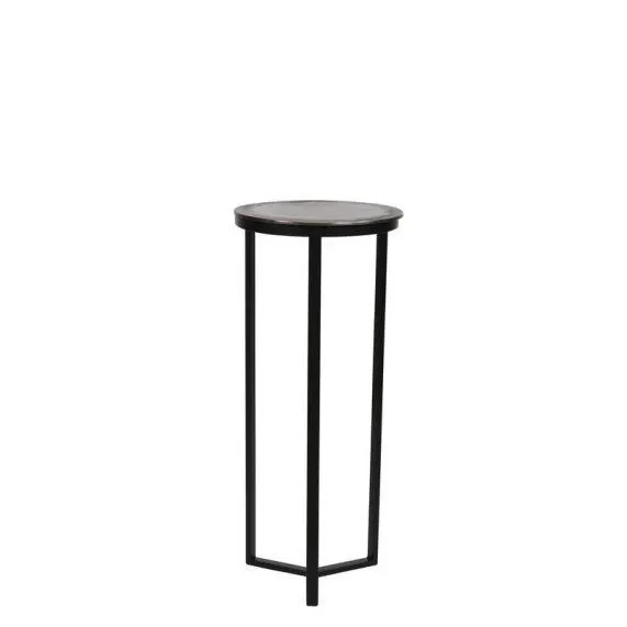 Zuil Retiro antiek koper zwart rond 35cm