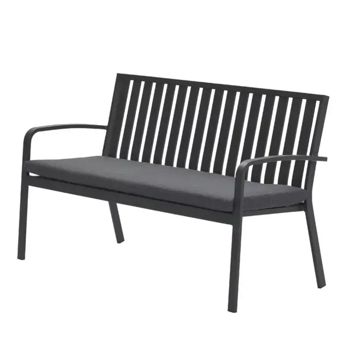 Silje parkbank L150 - donker grijs