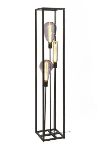 Vloerlamp Tiamo zwart staal 160x25 cm