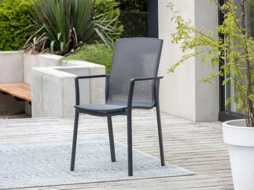 Bellagio Dranera/Fidenza ø126cm dining tuinset 5-delig stapelbaar