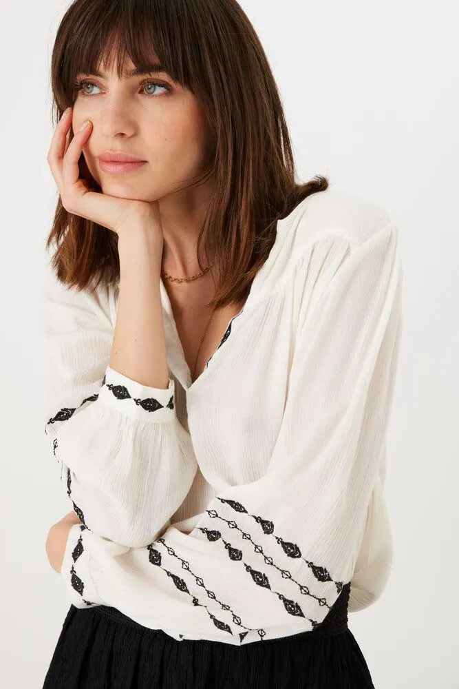 garcia blouse gebroken wit