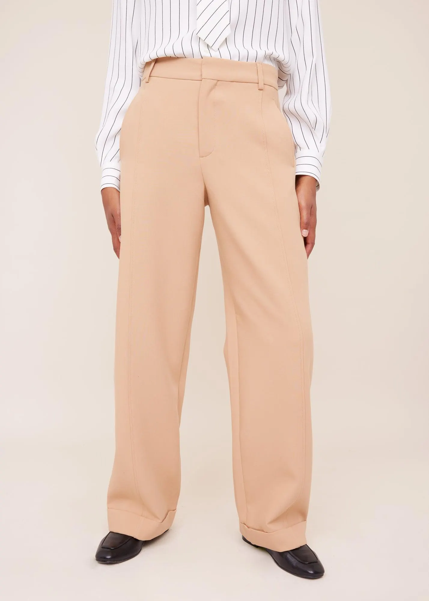 Tricot pantalon met band