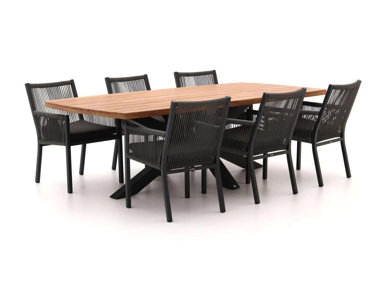 Manifesto Rivola/Induno Deens Ovaal 240cm dining tuinset 7-delig