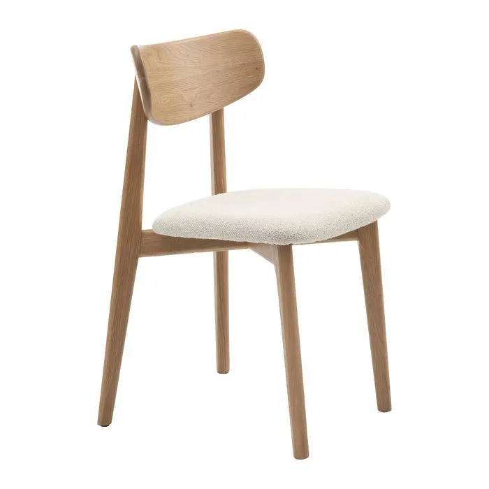 by fonQ Oath Eetkamerstoel Bouclé - Off-White
