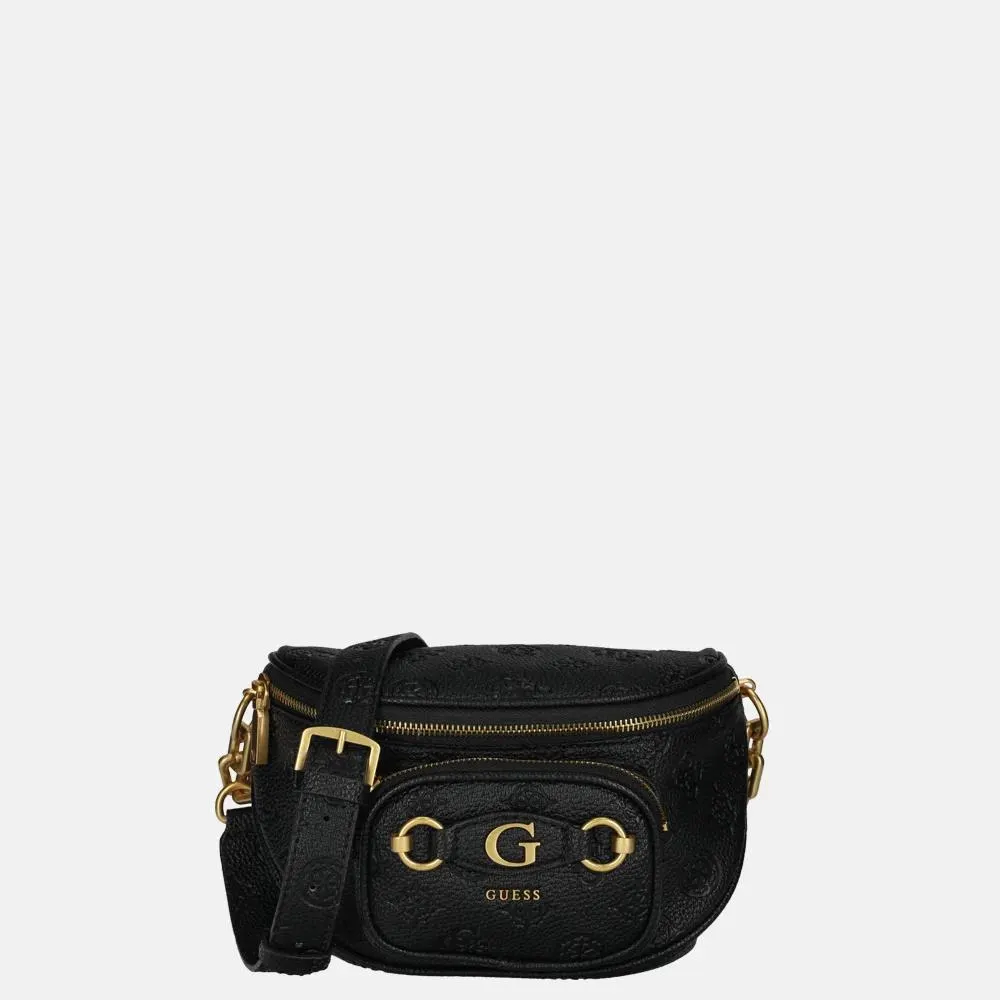 Guess Izzy Peony crossbody tas black logo