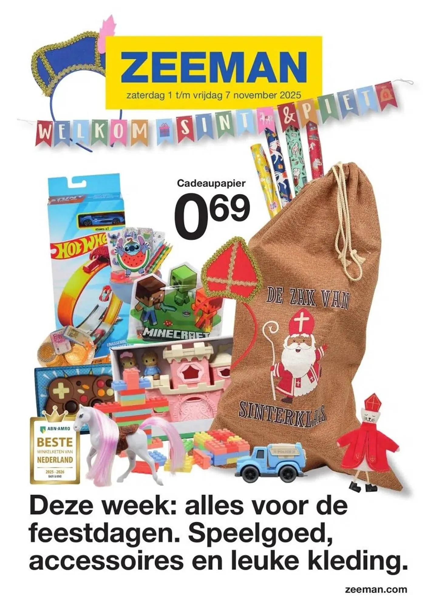 Zeeman folder van 1 november tot 7 november 2025 - Folder pagina 1
