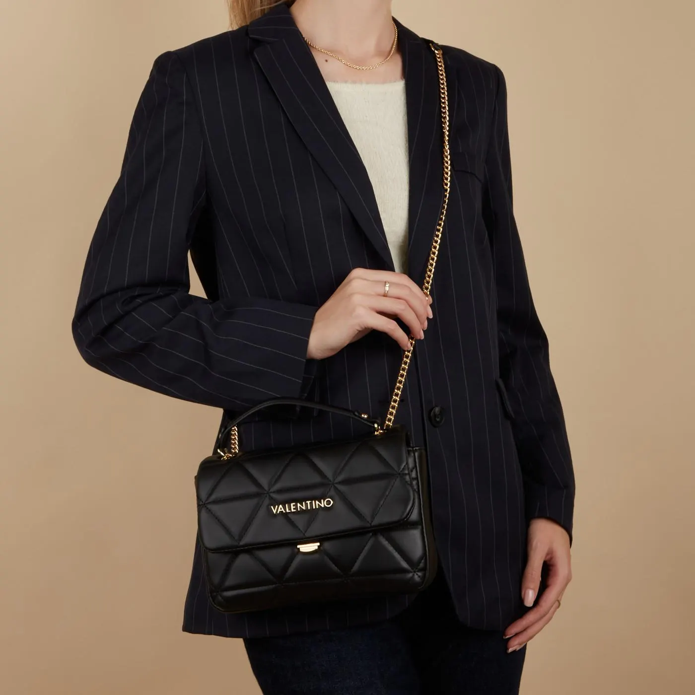 Valentino Bags Carnaby Zwarte Crossbody Tas VBS7LO05NERO