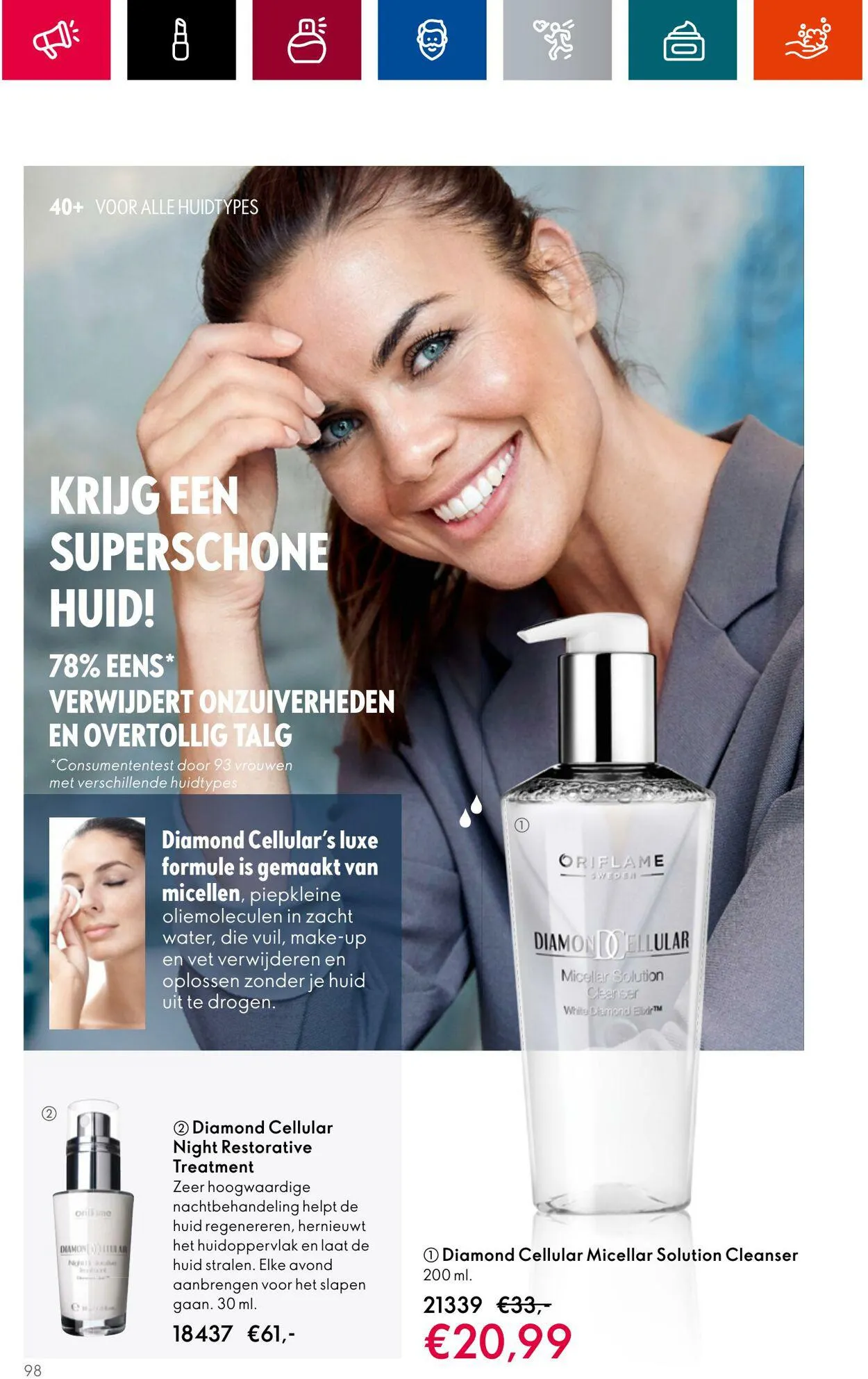 Oriflame Actuele folder van 28 juni tot 18 juli 2023 - Folder pagina 98