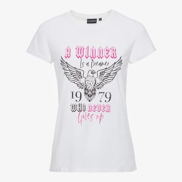 TwoDay dames T-shirt met print wit