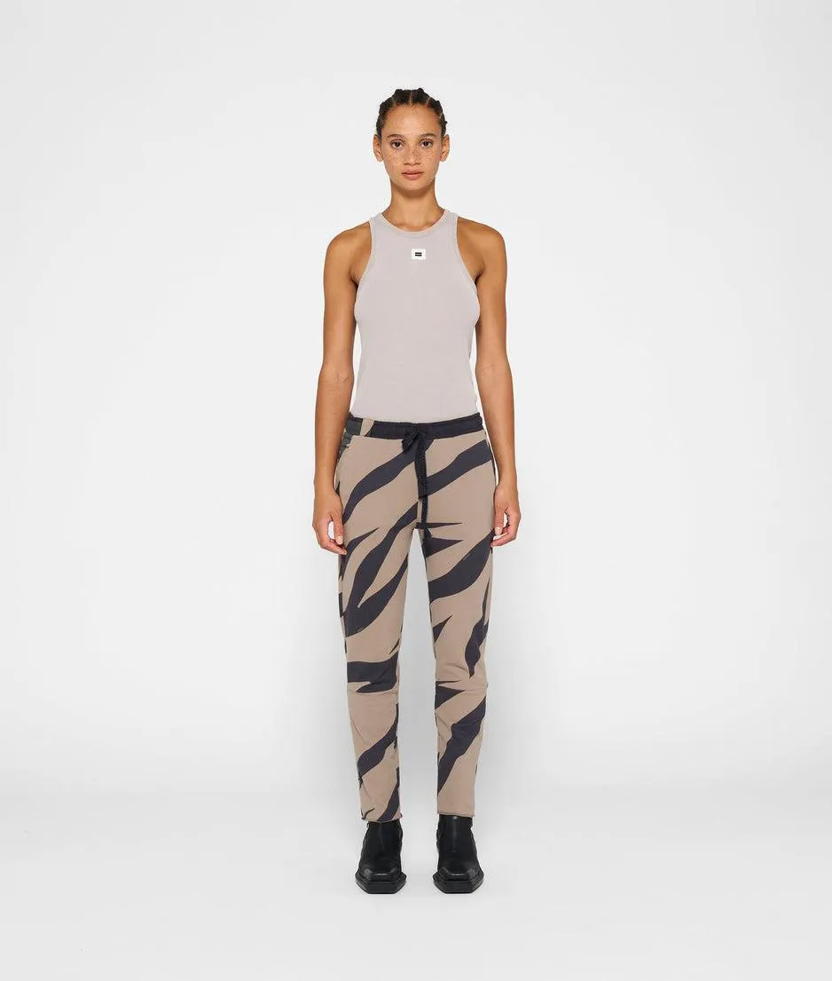 cropped jogger zebra
