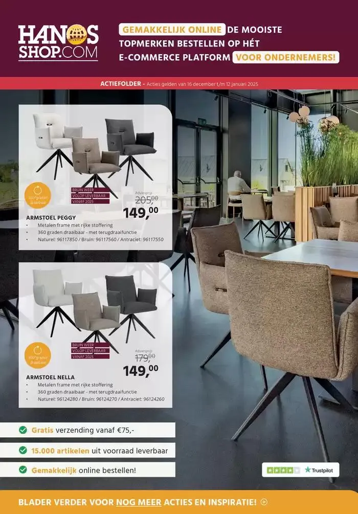 HANOS SHOP actiefolder van 15 december tot 12 januari 2025 - Folder pagina 1
